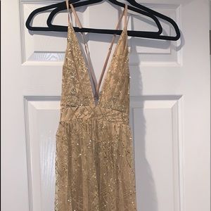 Gold dress